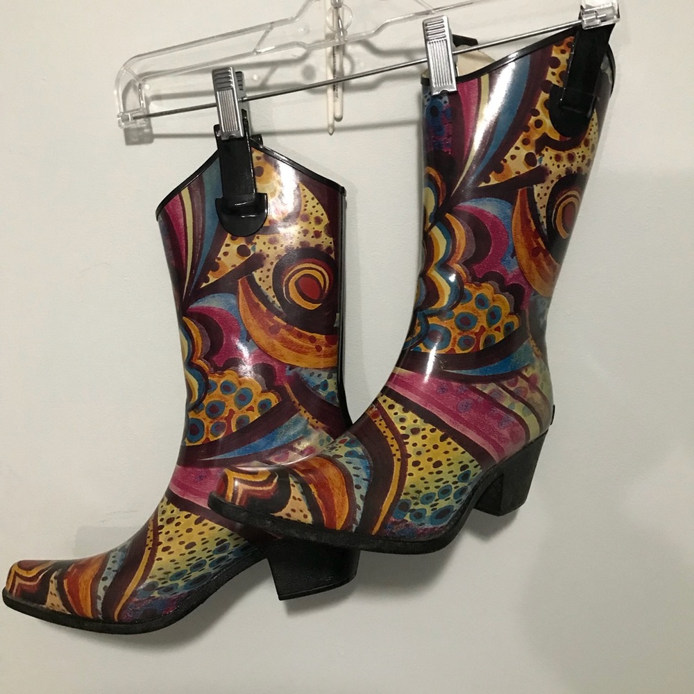 COLORFUL RAIN/RIDING RUBBER BOOTS  7